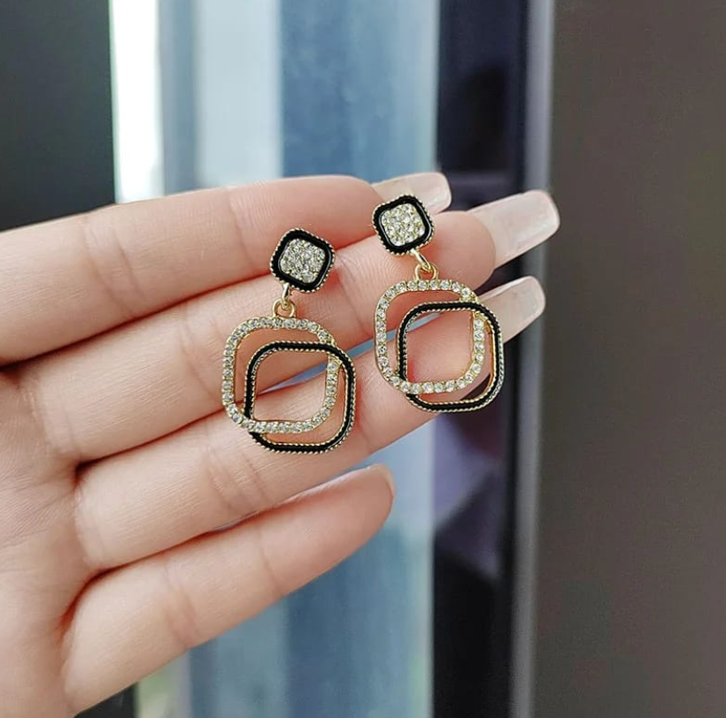 Double Layer Anti-Tarnish Earrings for Women