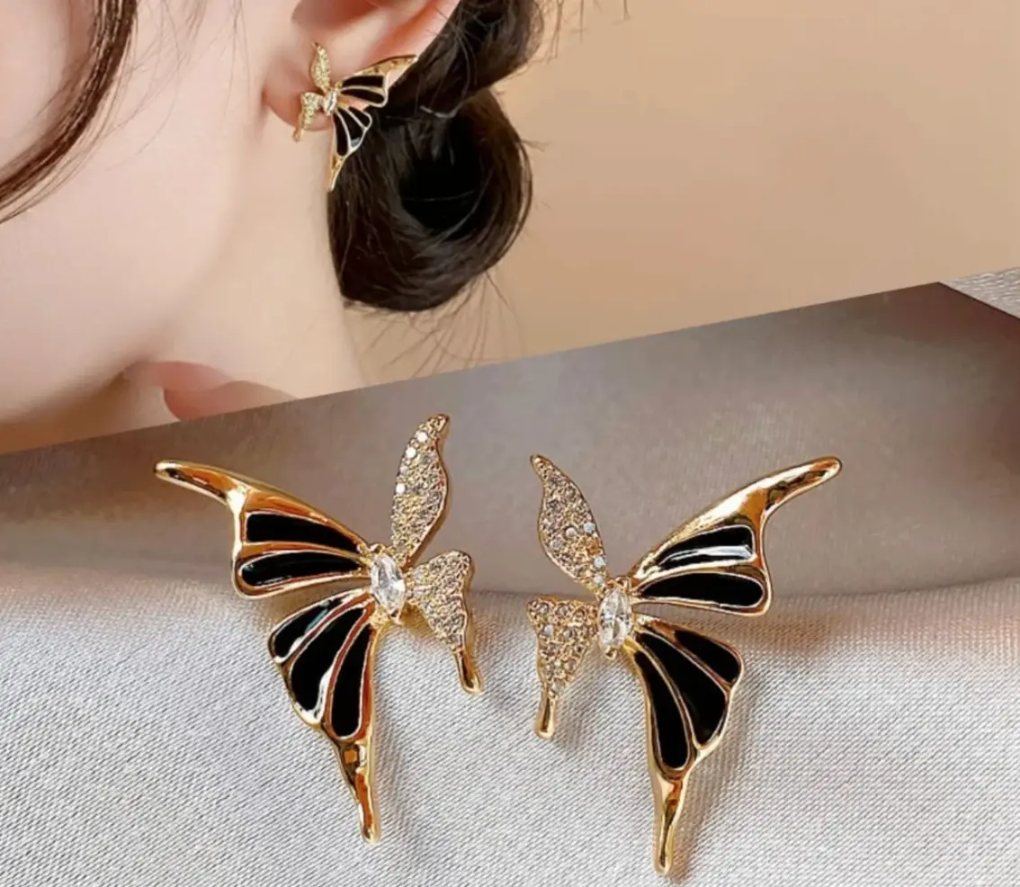 Butterfly Wing Stud Earrings