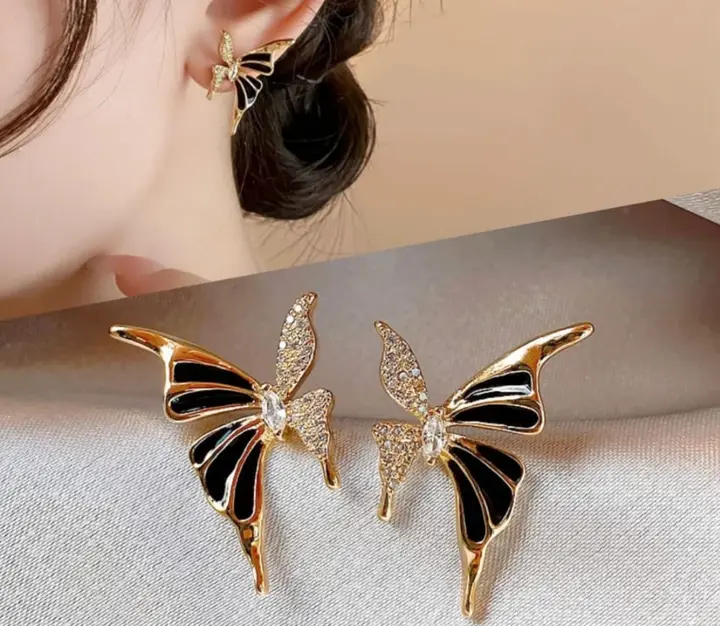 Butterfly Wing Stud Earrings
